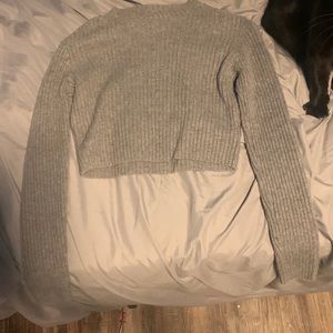Grey, XS, never worn, crop top